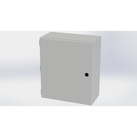 Saginaw Control & Engineering 1/4 Turn Latch Electrical Enclosures, 14 in H, 6 in D, 12 in W, NEMA 3R, 4, 12, 13, Carbon Steel SCE-1412ELJLG